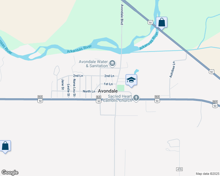 map of restaurants, bars, coffee shops, grocery stores, and more near in Avondale