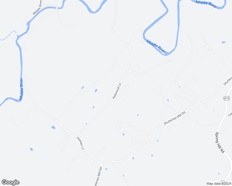 map of restaurants, bars, coffee shops, grocery stores, and more near Kellwood Lane in Augusta County