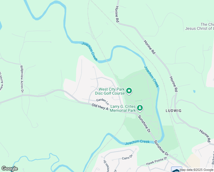 map of restaurants, bars, coffee shops, grocery stores, and more near 2305 Peterein Ct in Festus