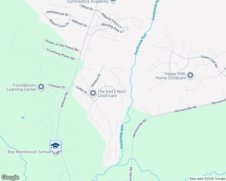 map of restaurants, bars, coffee shops, grocery stores, and more near 46951 Pembrooke St in Lexington Park