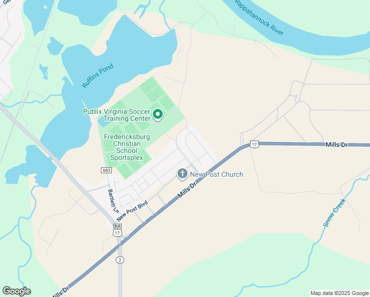 map of restaurants, bars, coffee shops, grocery stores, and more near 10212 Governors Lane in Fredericksburg