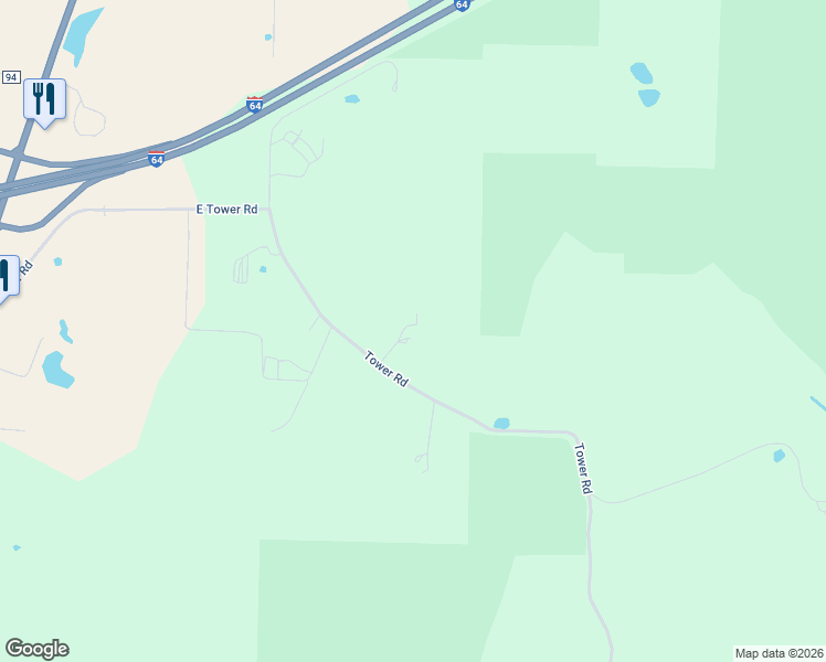 map of restaurants, bars, coffee shops, grocery stores, and more near 6922 South Tower Road in Leavenworth