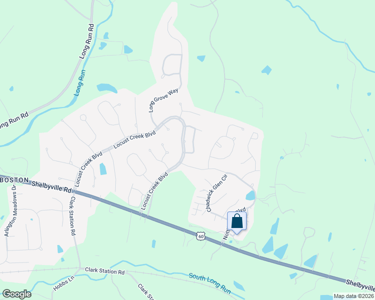 map of restaurants, bars, coffee shops, grocery stores, and more near 526 Sturbridge Circle in Louisville
