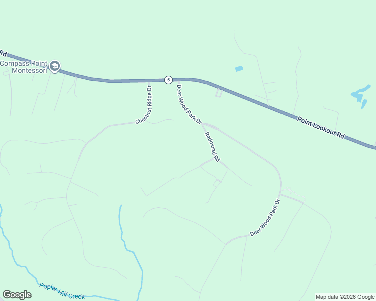 map of restaurants, bars, coffee shops, grocery stores, and more near 43641 Redmond Road in Leonardtown