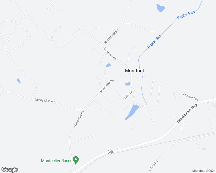 map of restaurants, bars, coffee shops, grocery stores, and more near 12211 Montpelier Road in Orange