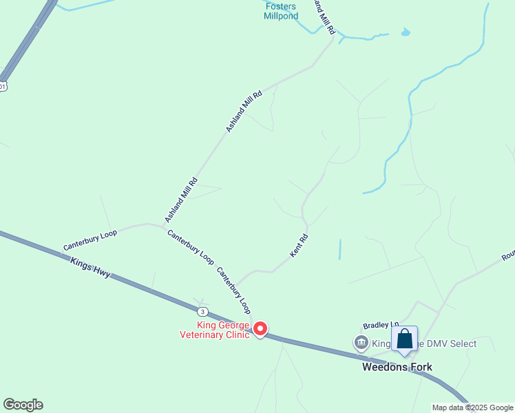 map of restaurants, bars, coffee shops, grocery stores, and more near 12376 Chester Court in King George