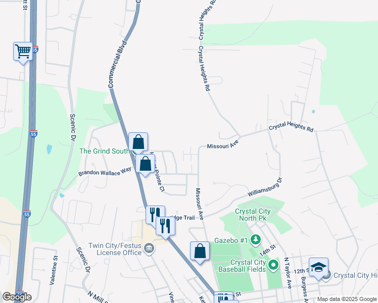 map of restaurants, bars, coffee shops, grocery stores, and more near 200 Flagship Drive in Crystal City