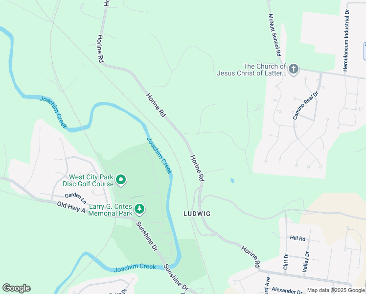 map of restaurants, bars, coffee shops, grocery stores, and more near 1852 Horine Road in Festus