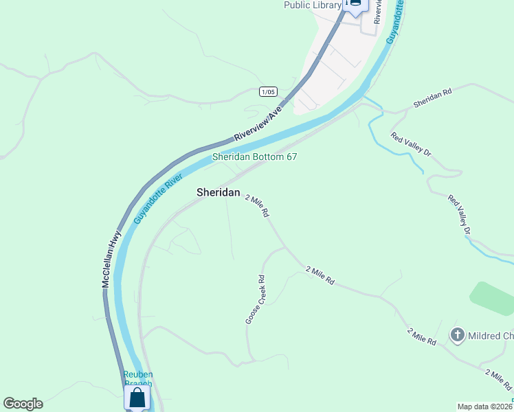 map of restaurants, bars, coffee shops, grocery stores, and more near 30 2 Mile Road in Branchland