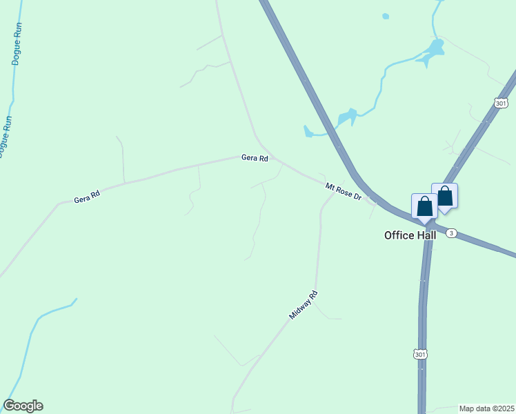 map of restaurants, bars, coffee shops, grocery stores, and more near 12358 Family Lane in King George