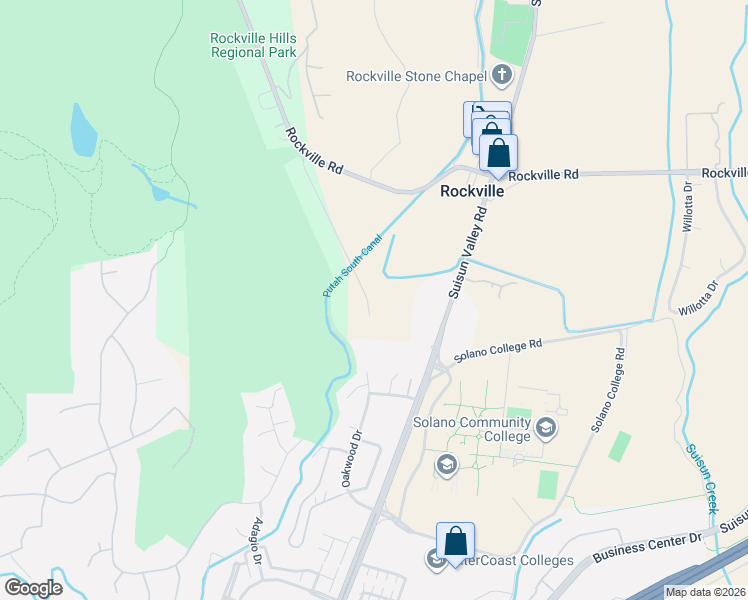 map of restaurants, bars, coffee shops, grocery stores, and more near 4084 Oakwood Drive in Fairfield