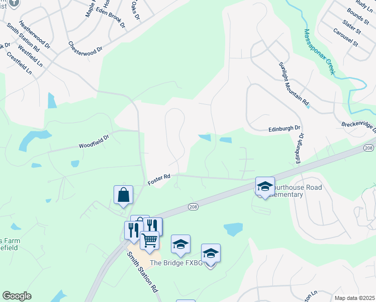 map of restaurants, bars, coffee shops, grocery stores, and more near 10620 Heather Greens Circle in Spotsylvania