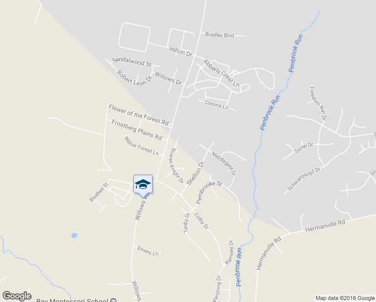 map of restaurants, bars, coffee shops, grocery stores, and more near 46814 Blanchard Court in Lexington Park