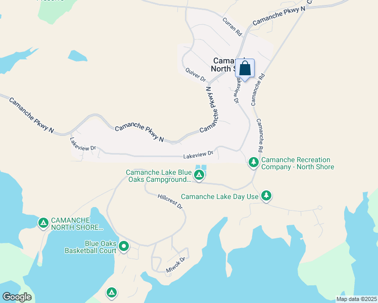 map of restaurants, bars, coffee shops, grocery stores, and more near 3951 Lakeview Drive in Ione