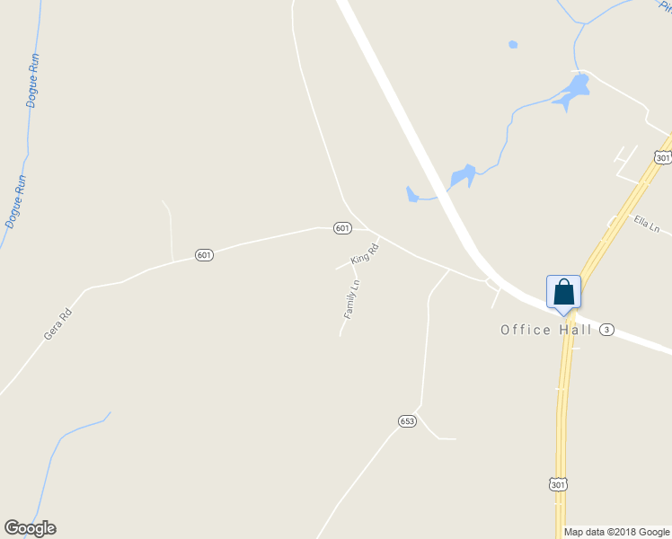map of restaurants, bars, coffee shops, grocery stores, and more near 5230 King Road in King George