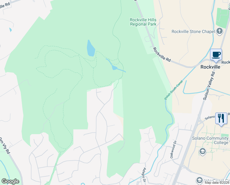 map of restaurants, bars, coffee shops, grocery stores, and more near 746 Bridle Ridge Court in Fairfield