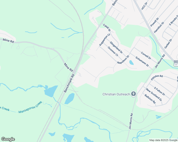 map of restaurants, bars, coffee shops, grocery stores, and more near 2809 Angela Court in Fredericksburg