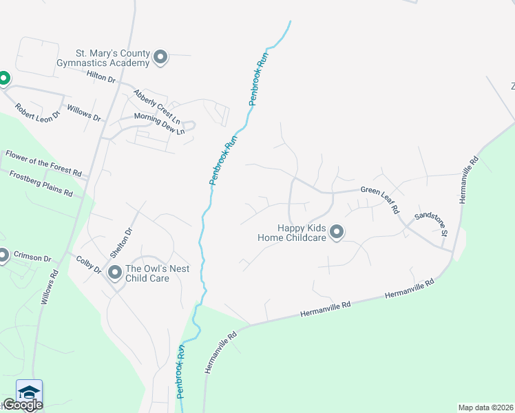 map of restaurants, bars, coffee shops, grocery stores, and more near 47100 Sorrel Drive in Lexington Park