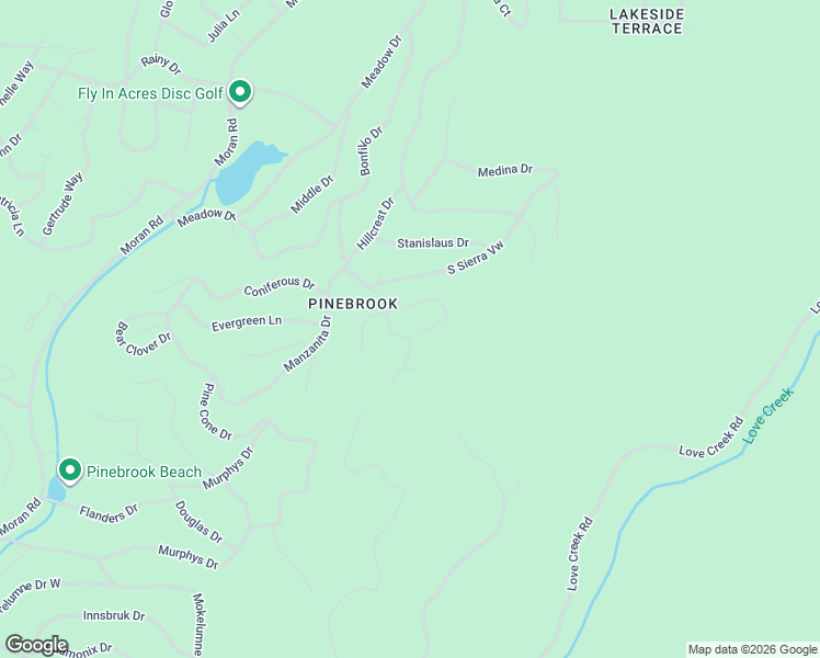 map of restaurants, bars, coffee shops, grocery stores, and more near 1991 Flamingo Way in Arnold