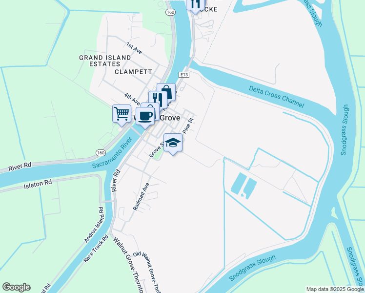 map of restaurants, bars, coffee shops, grocery stores, and more near 1332 Corodon Street in Courtland