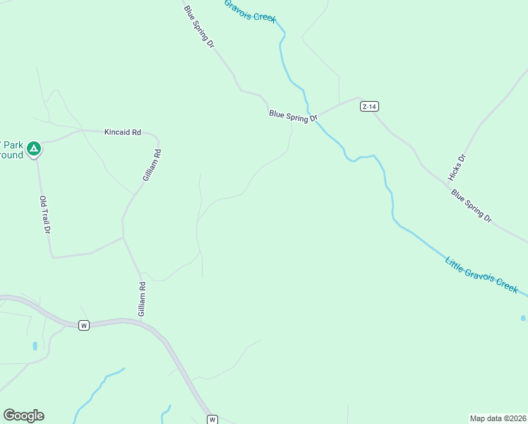 map of restaurants, bars, coffee shops, grocery stores, and more near 242 Blue Spring Drive in Eldon