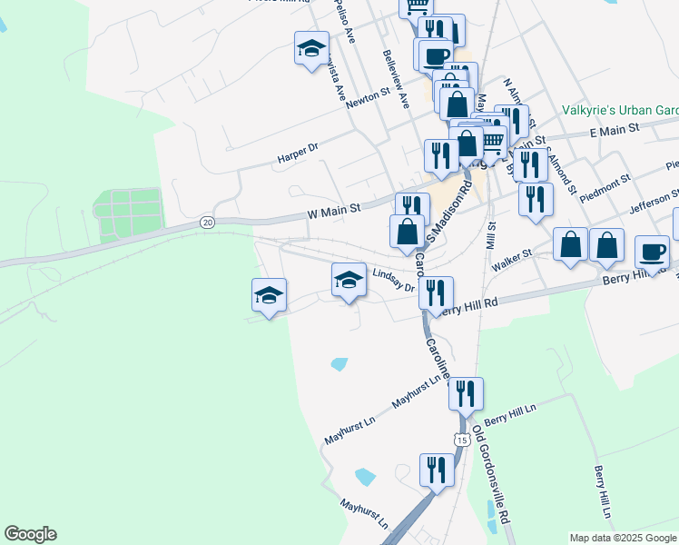 map of restaurants, bars, coffee shops, grocery stores, and more near 200 Dailey Drive in Orange