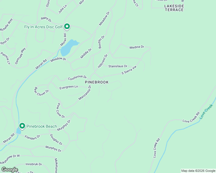 map of restaurants, bars, coffee shops, grocery stores, and more near 1991 Flamingo Way in Arnold