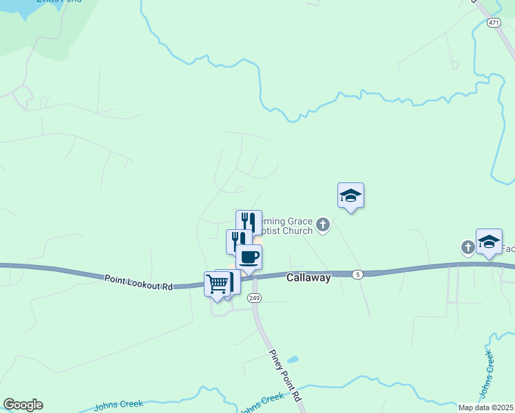 map of restaurants, bars, coffee shops, grocery stores, and more near 20892 Jo Marie Way in Callaway