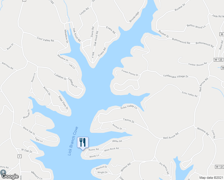 map of restaurants, bars, coffee shops, grocery stores, and more near 30679 Timberlake Village Circle in Rocky Mount