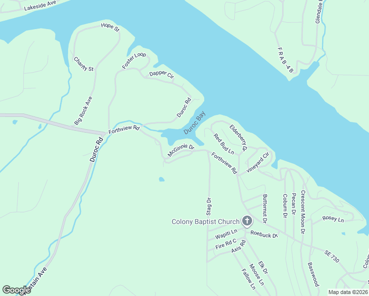 map of restaurants, bars, coffee shops, grocery stores, and more near 29773 Duroc Road in Edwards