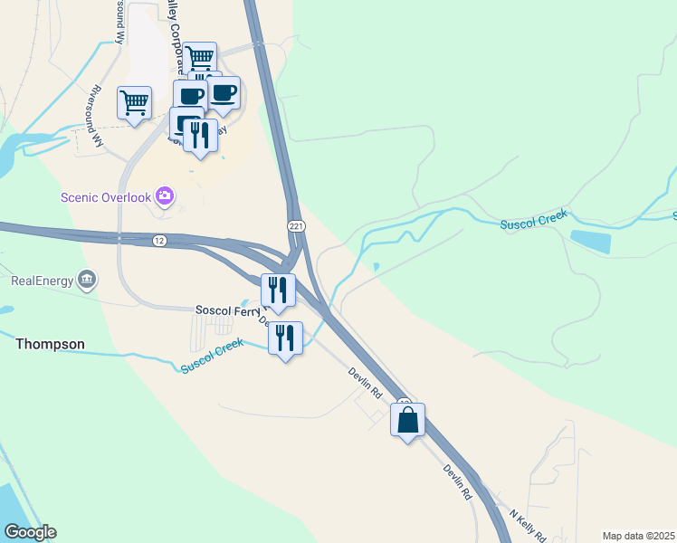 map of restaurants, bars, coffee shops, grocery stores, and more near 300 Soscol Creek Road in Napa