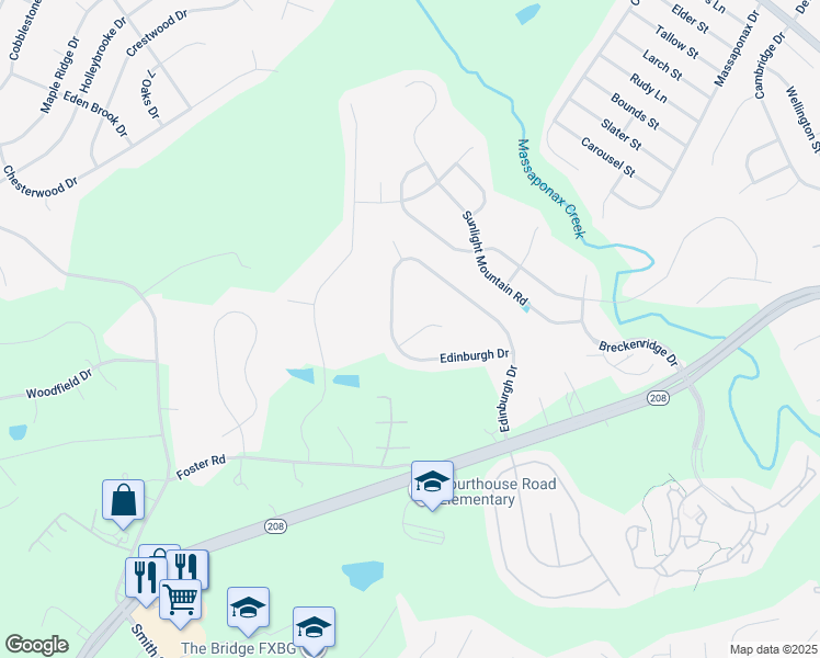 map of restaurants, bars, coffee shops, grocery stores, and more near 6159 Coventry Court in Spotsylvania Courthouse