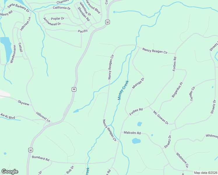 map of restaurants, bars, coffee shops, grocery stores, and more near Nancy Reagan Circle in Benton County