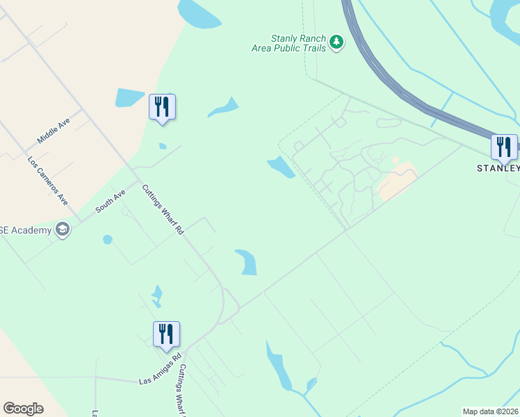 map of restaurants, bars, coffee shops, grocery stores, and more near 2050 Cuttings Wharf Road in Napa
