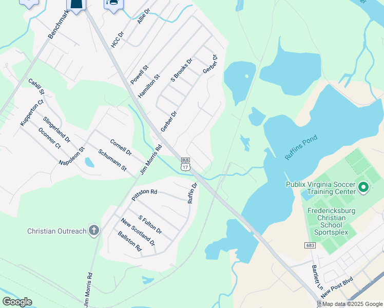 map of restaurants, bars, coffee shops, grocery stores, and more near 2339 Drake Lane in Fredericksburg