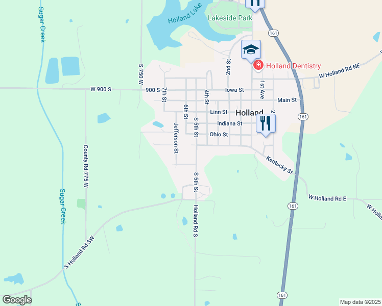 map of restaurants, bars, coffee shops, grocery stores, and more near 501-809 5th Street in Holland