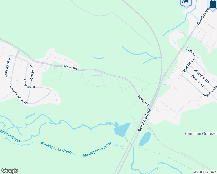 map of restaurants, bars, coffee shops, grocery stores, and more near 10403 Skinner Hill Drive in Fredericksburg
