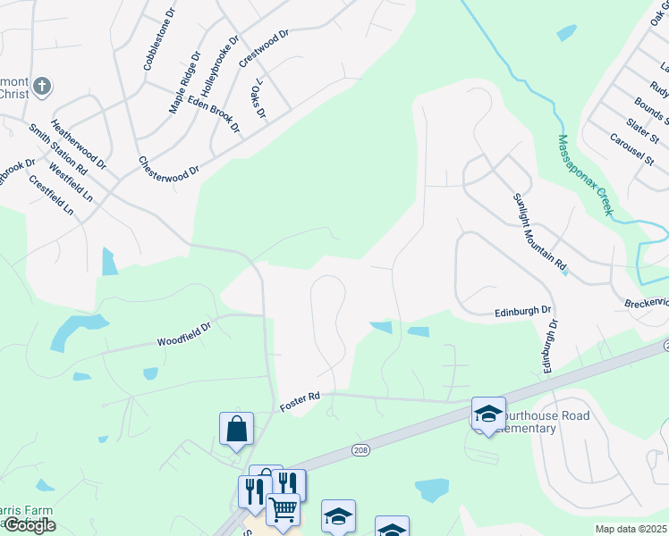 map of restaurants, bars, coffee shops, grocery stores, and more near 10512 Heather Greens Circle in Spotsylvania