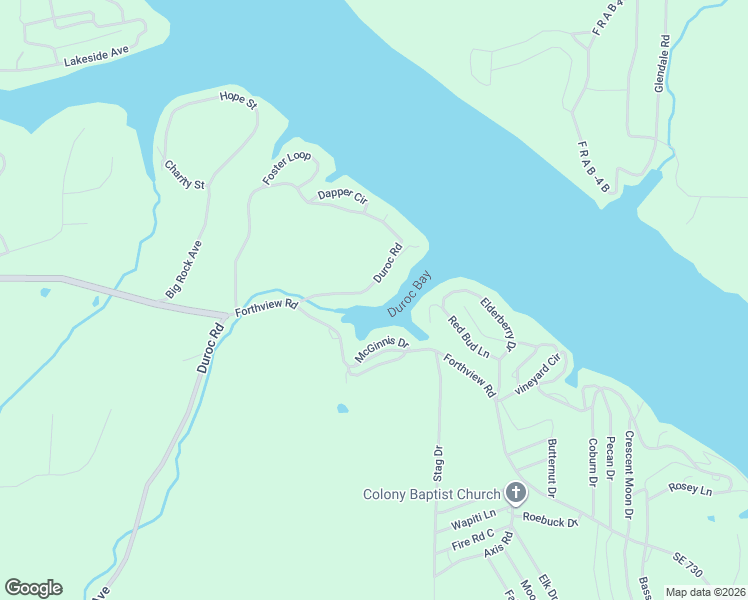 map of restaurants, bars, coffee shops, grocery stores, and more near 29773 Duroc Road in Edwards