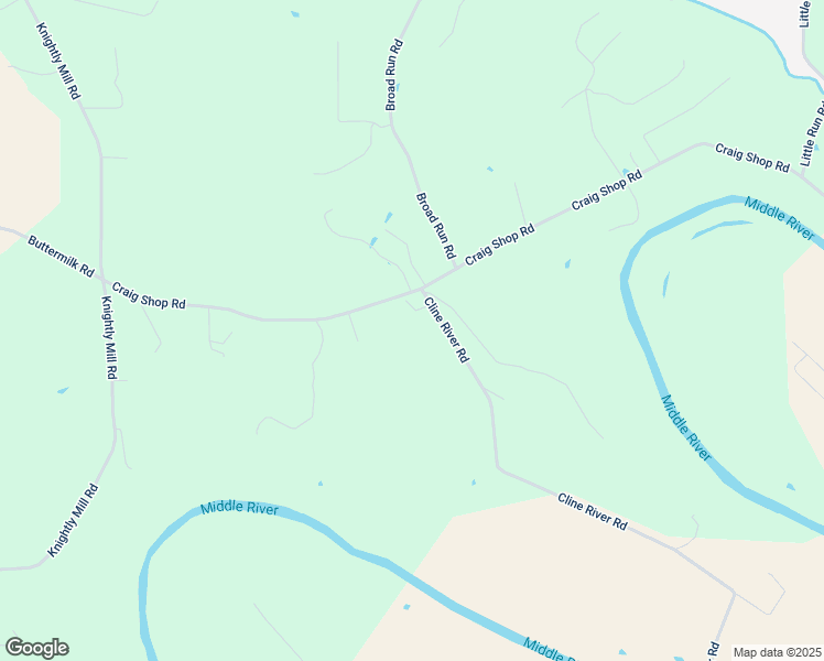 map of restaurants, bars, coffee shops, grocery stores, and more near 259 Craig Shop Road in Mount Sidney