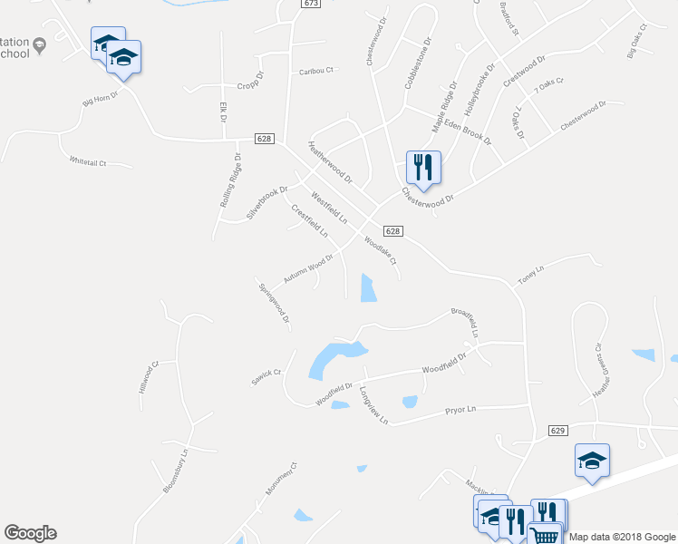 map of restaurants, bars, coffee shops, grocery stores, and more near 10411 Kings Cove Court in Spotsylvania Courthouse