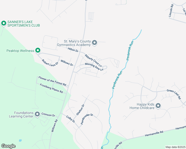 map of restaurants, bars, coffee shops, grocery stores, and more near 46965 Cameo Lane in Lexington Park