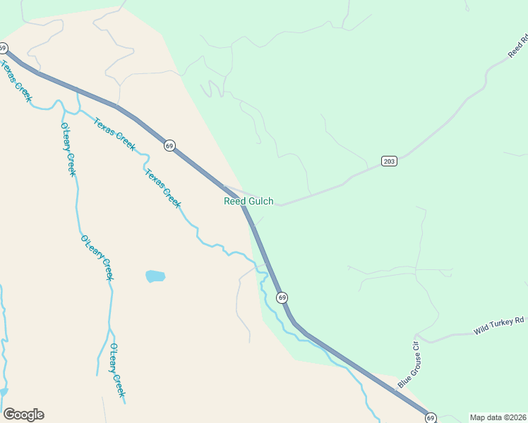 map of restaurants, bars, coffee shops, grocery stores, and more near 68600 Colorado 69 in Westcliffe