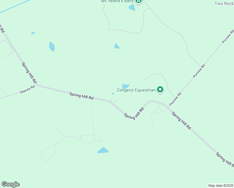 map of restaurants, bars, coffee shops, grocery stores, and more near 4201 Spring Hill Road in Petaluma