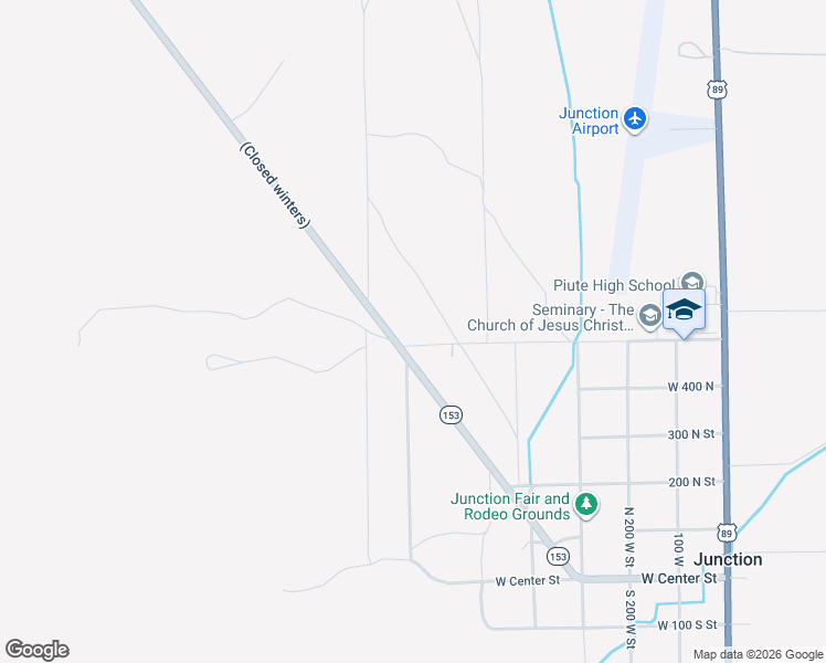 map of restaurants, bars, coffee shops, grocery stores, and more near 650 West 500 North in Junction
