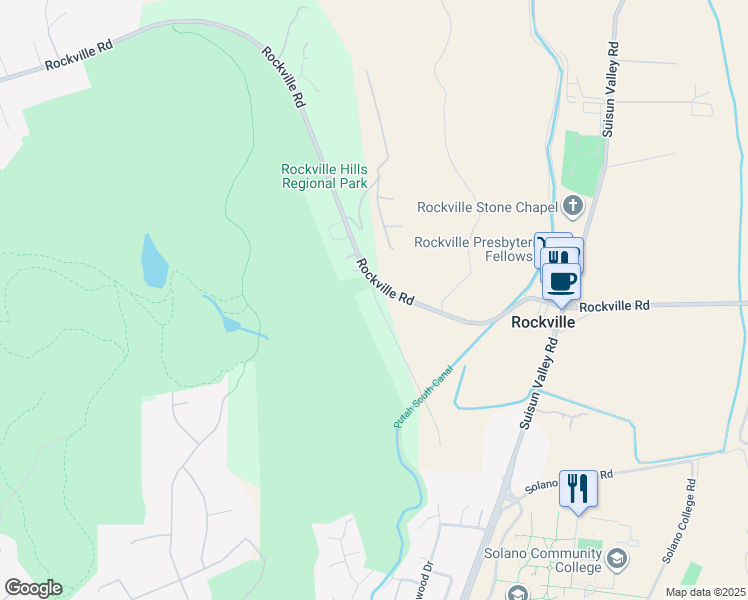 map of restaurants, bars, coffee shops, grocery stores, and more near 4167 Oakwood Drive in Fairfield