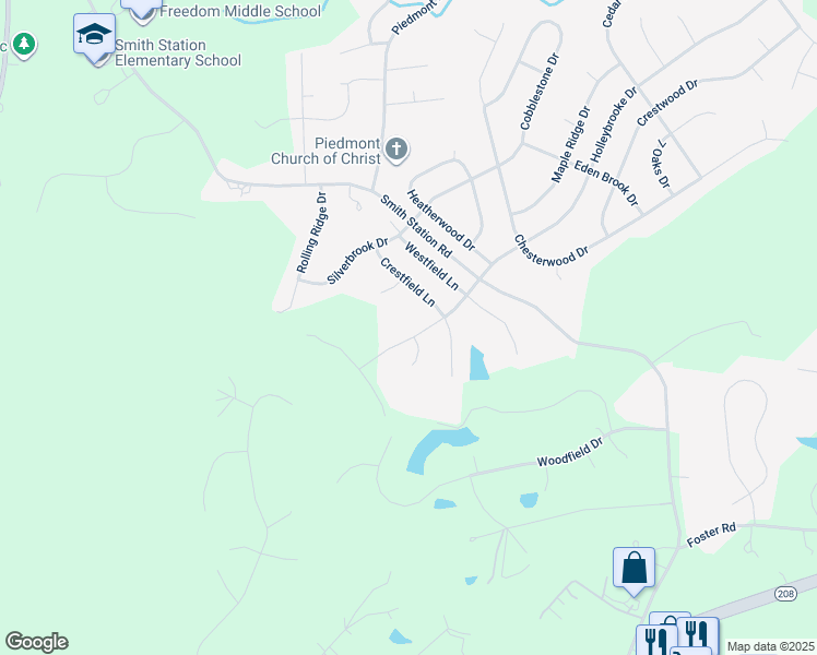 map of restaurants, bars, coffee shops, grocery stores, and more near 6713 Autumn Wood Drive in Spotsylvania