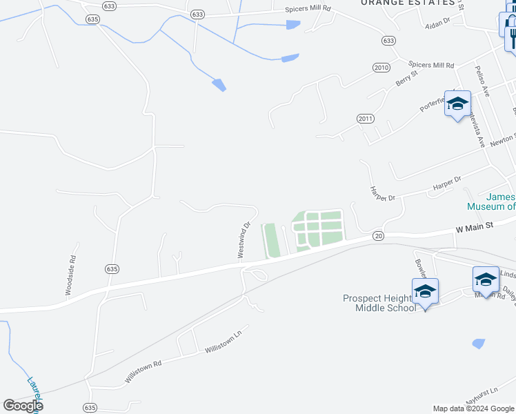 map of restaurants, bars, coffee shops, grocery stores, and more near 11497 Westwind Drive in Orange