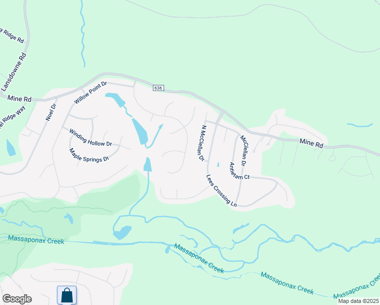 map of restaurants, bars, coffee shops, grocery stores, and more near 10325 Watford Lane in Fredericksburg