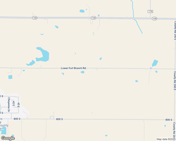 map of restaurants, bars, coffee shops, grocery stores, and more near 1077 East 750 South in Fort Branch